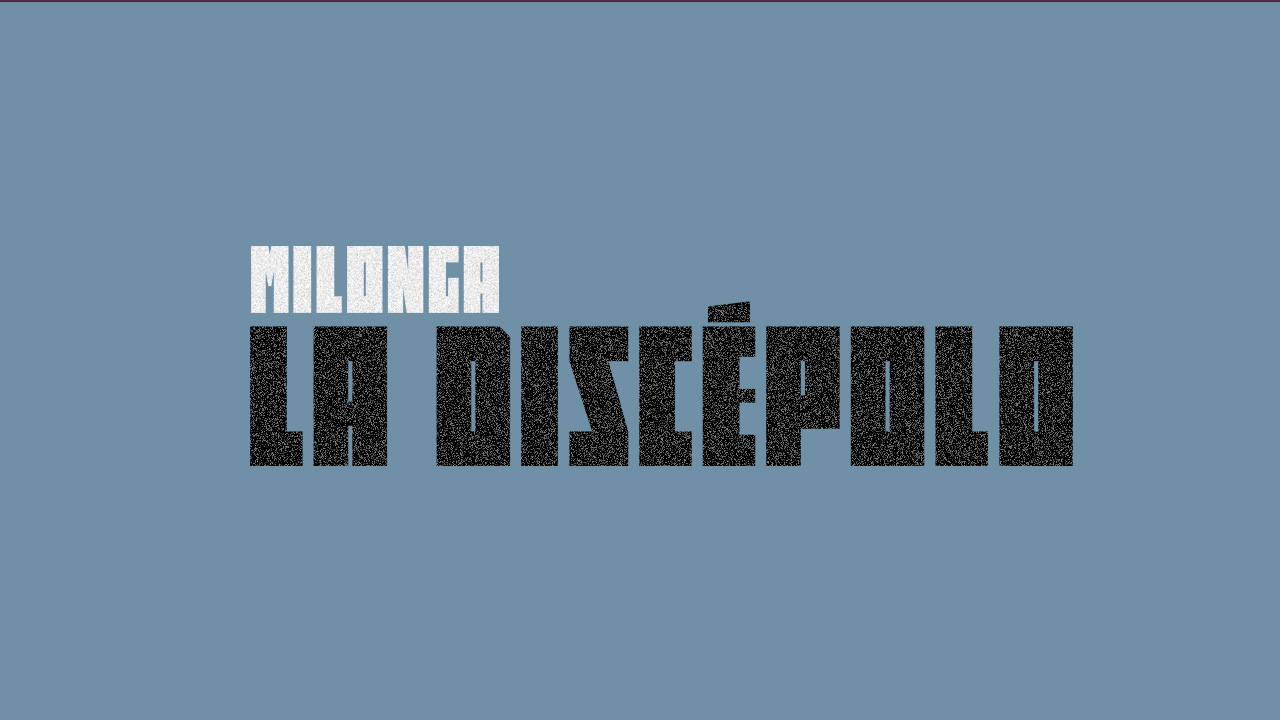 Brand identity logo for Milonga La Discepolo
