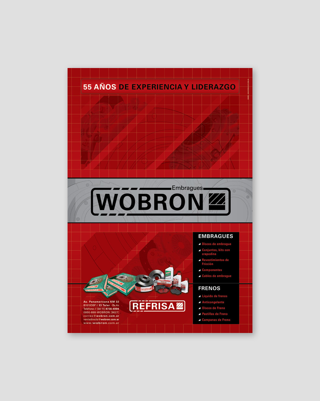 Industrial brand print design for Wobron