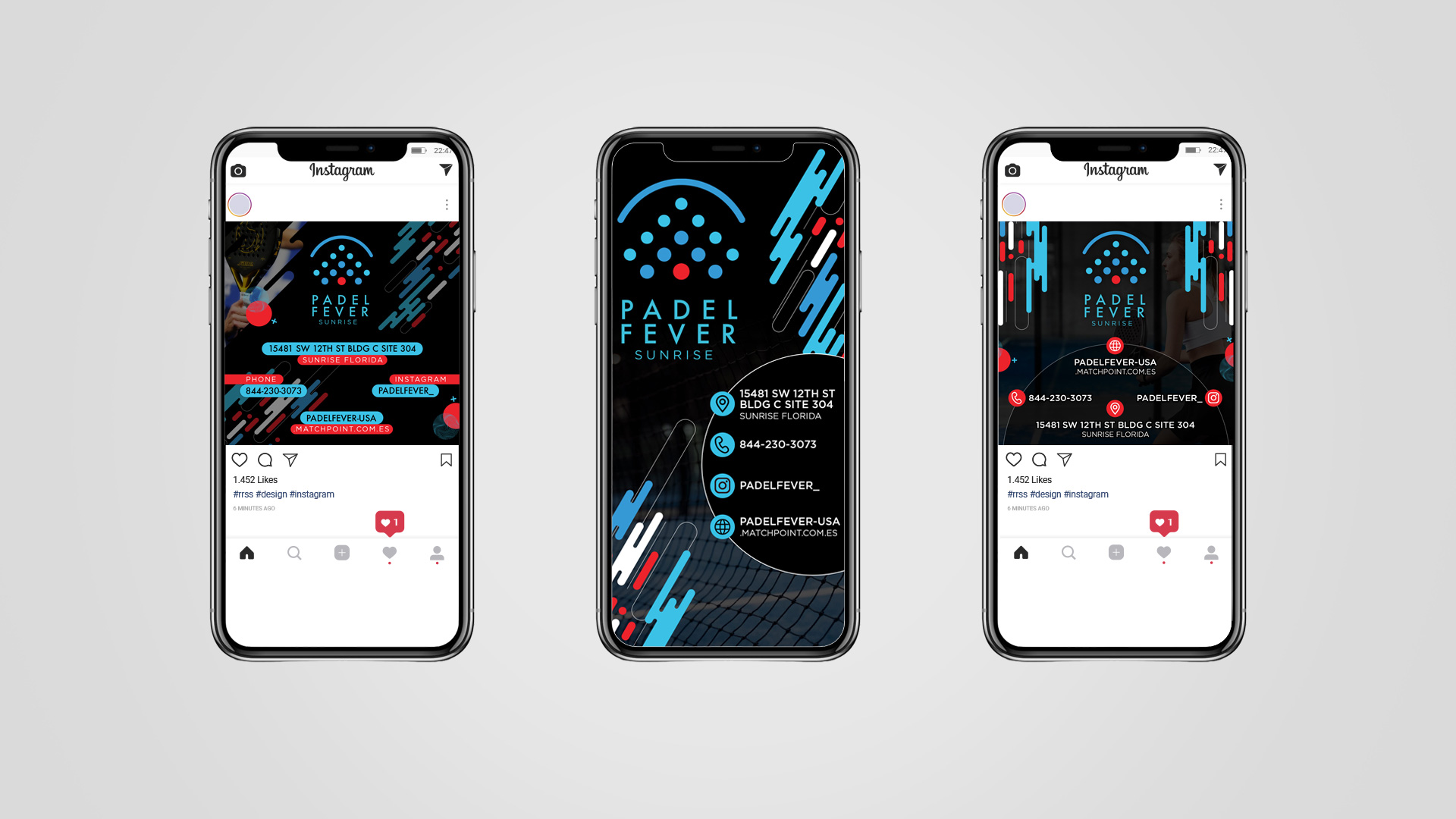 Sports brand website design for Padel Fever