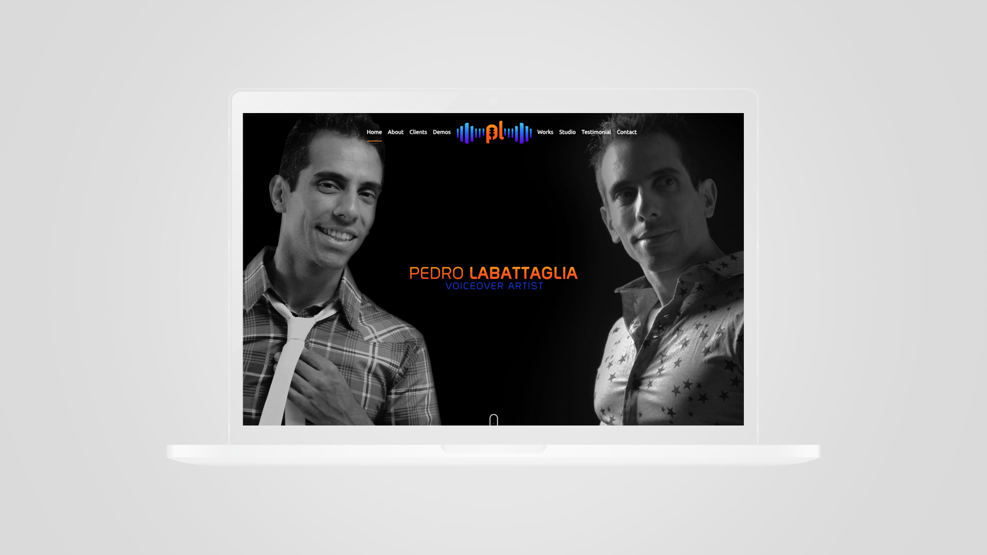 Portfolio website design for Pedro Labattaglia